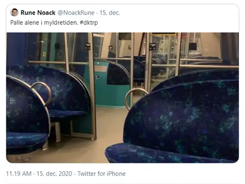 Rune Noacks observation af myldretiden i en togkupé.